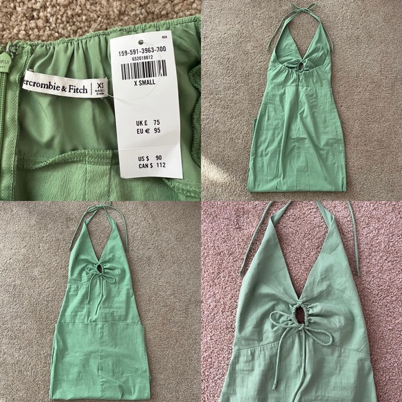 NWOT Abercrombie Green Halter Keyhole Maxi Dress🌿 - Picture 3 of 3